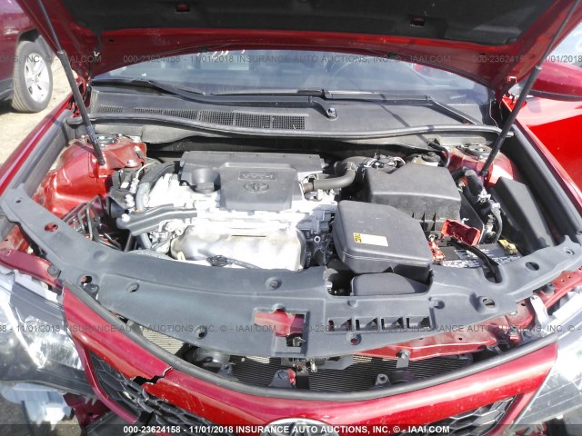 4T1BF1FK1EU835932 - 2014 TOYOTA CAMRY L/SE/LE/XLE Qırmızı foto 10