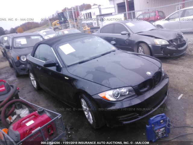 WBAUL73578VE89438 - 2008 BMW 128 I BLACK photo 1