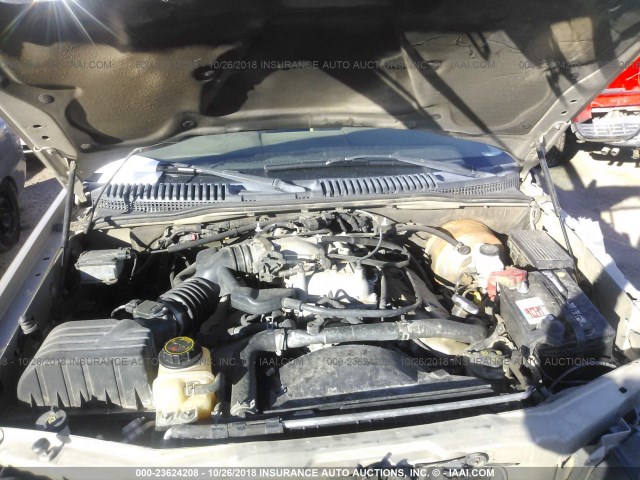 5LMEU68H04ZJ07714 - 2004 LINCOLN AVIATOR 金色 照片 10