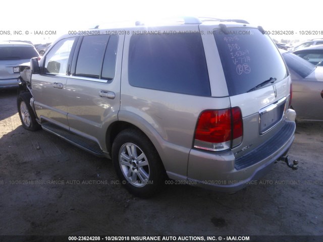 5LMEU68H04ZJ07714 - 2004 LINCOLN AVIATOR 金色 照片 3