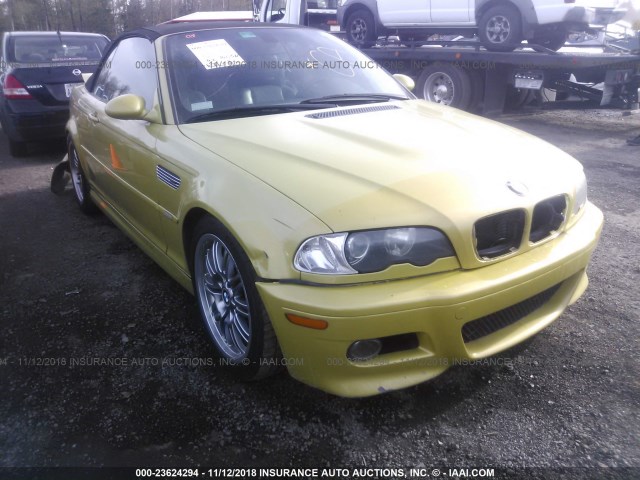 WBSBR934X2EX23967 - 2002 BMW M3 YELLOW photo 1