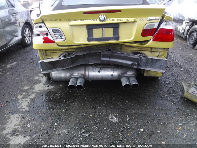 WBSBR934X2EX23967 - 2002 BMW M3 YELLOW photo 6