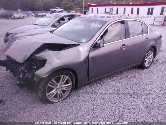 JN1CV6AR6AM461635 - 2010 INFINITI G37 TAN photo 2