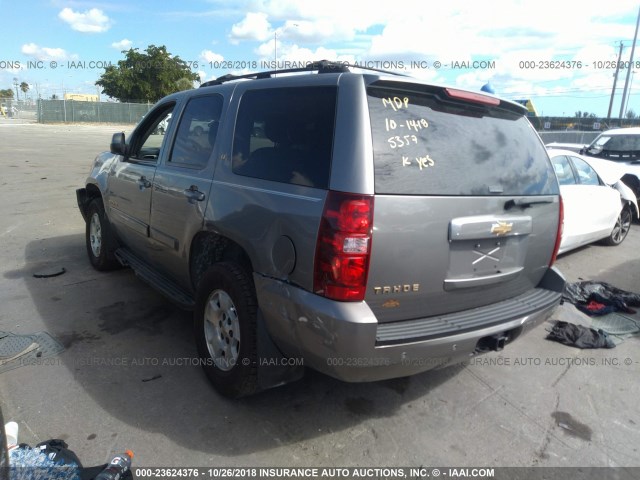 1GNFK130X7J135357 - 2007 CHEVROLET TAHOE K1500 GRAY photo 3