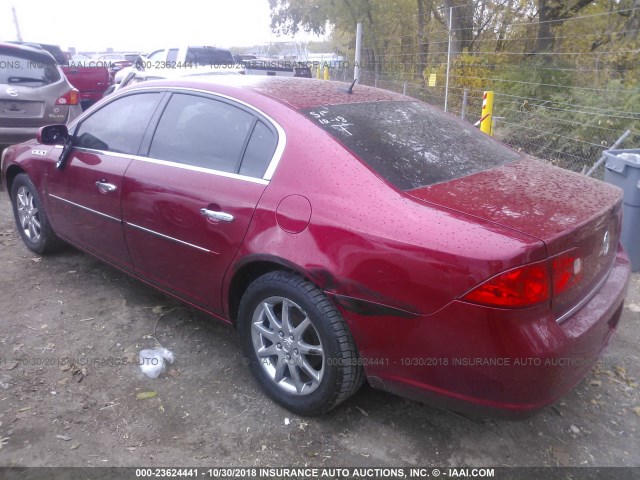 1G4HD57208U161721 - 2008 BUICK LUCERNE CXL RED photo 3