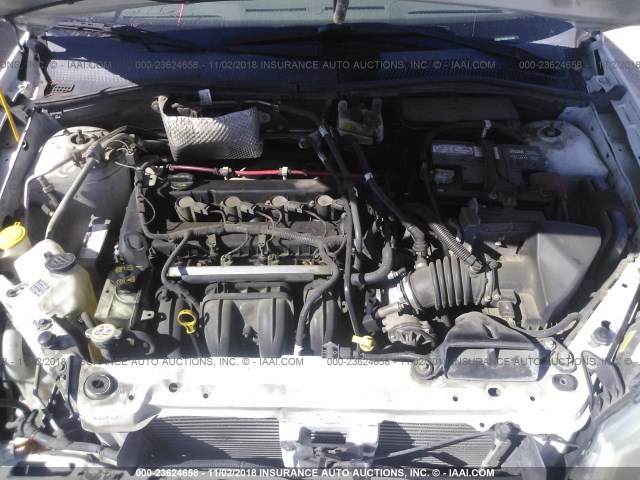 1FAHP35N48W237514 - 2008 FORD FOCUS SE/SEL/SES WHITE photo 10