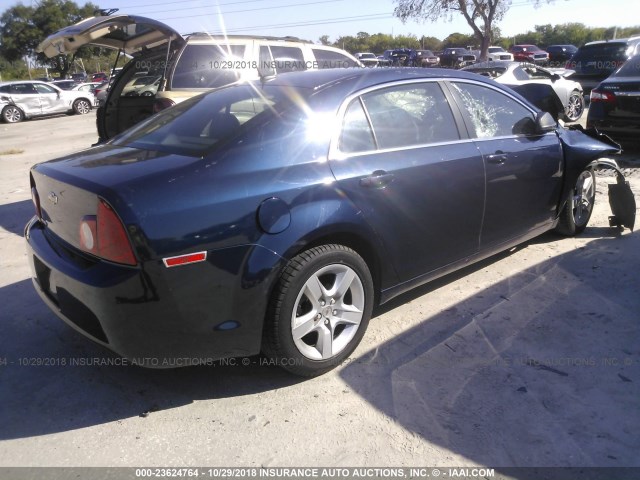 1G1ZB5E13BF188022 - 2011 CHEVROLET MALIBU LS 蓝色 照片 4