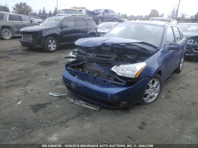 1FAHP36NX9W119564 - 2009 FORD FOCUS SES BLUE photo 2