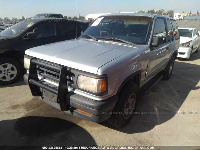 4F2CU44XXMUM13512 - 1991 MAZDA NAVAJO  SILVER photo 2