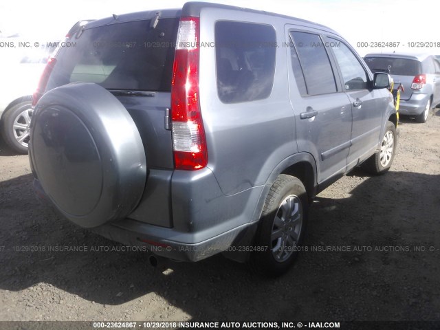 SHSRD78996U41293 - 2006 HONDA CR-V SE/EX GRAY photo 4