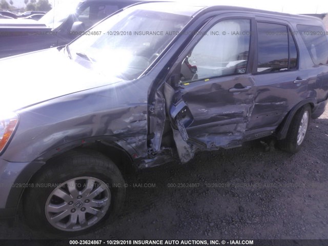 SHSRD78996U41293 - 2006 HONDA CR-V SE/EX GRAY photo 6