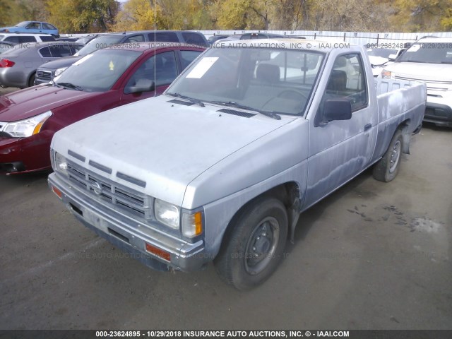 1N6SD11S3NC318071 - 1992 NISSAN TRUCK SHORT WHEELBASE BLUE photo 2