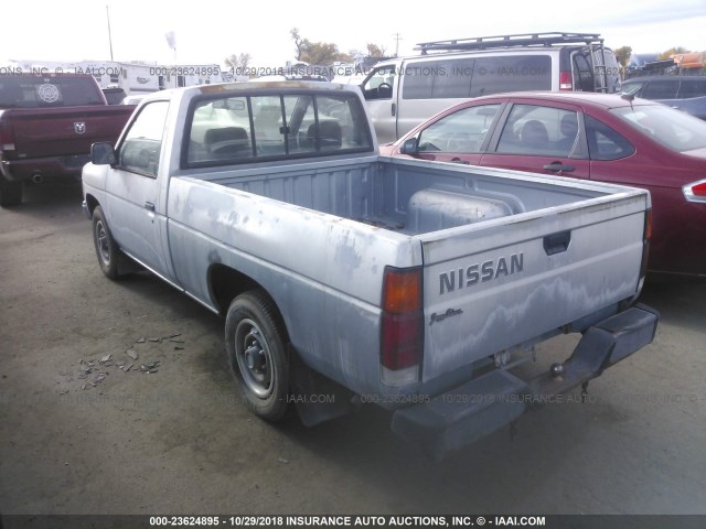 1N6SD11S3NC318071 - 1992 NISSAN TRUCK SHORT WHEELBASE BLUE photo 3