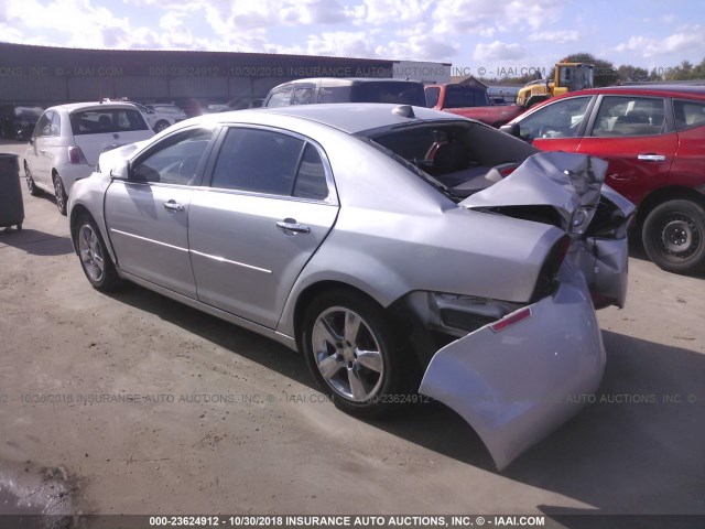 1G1ZD5EU8CF328233 - 2012 CHEVROLET MALIBU 2LT SILVER photo 3