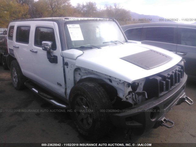 5GTDN13E778165323 - 2007 HUMMER H3 WHITE photo 1