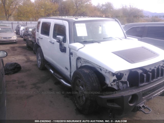 5GTDN13E778165323 - 2007 HUMMER H3 WHITE photo 6