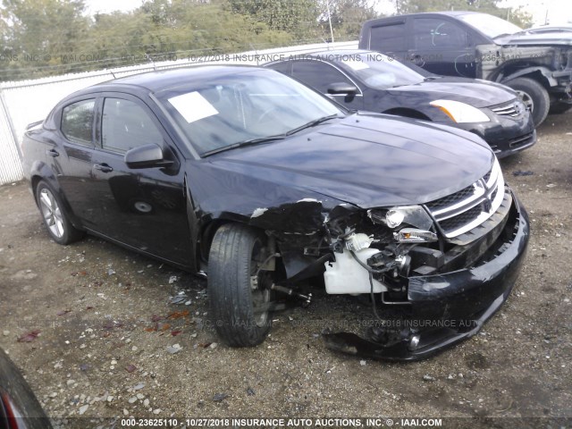 1B3BD1FG1BN523588 - 2011 DODGE AVENGER MAINSTREET BLACK photo 1