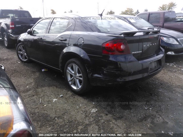 1B3BD1FG1BN523588 - 2011 DODGE AVENGER MAINSTREET BLACK photo 3