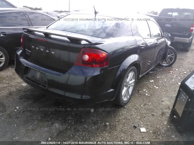 1B3BD1FG1BN523588 - 2011 DODGE AVENGER MAINSTREET BLACK photo 4