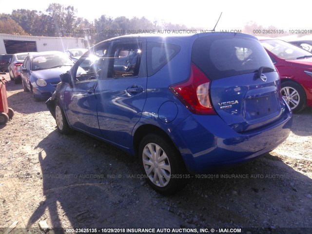 3N1CE2CP8GL351578 - 2016 NISSAN VERSA NOTE S/S PLUS/SV/SL/SR BLUE photo 3