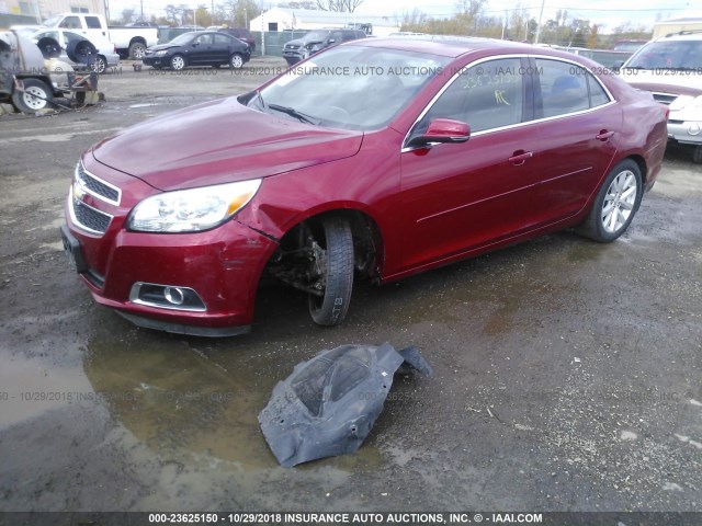 1G11E5SAXDF320057 - 2013 CHEVROLET MALIBU 2LT RED photo 2