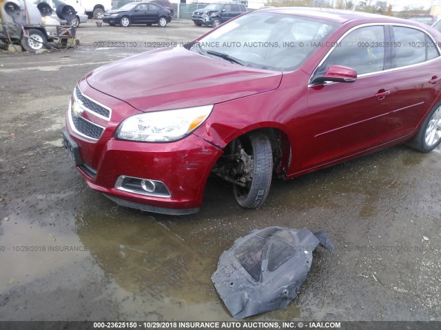 1G11E5SAXDF320057 - 2013 CHEVROLET MALIBU 2LT RED photo 6