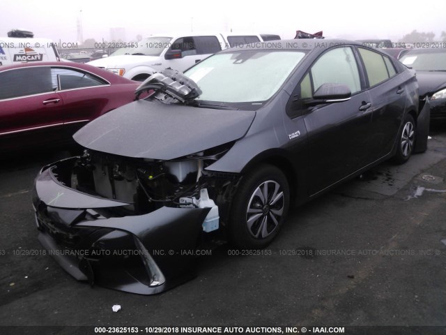 JTDKARFP9H3065955 - 2017 TOYOTA PRIUS PRIME  灰色 照片 2