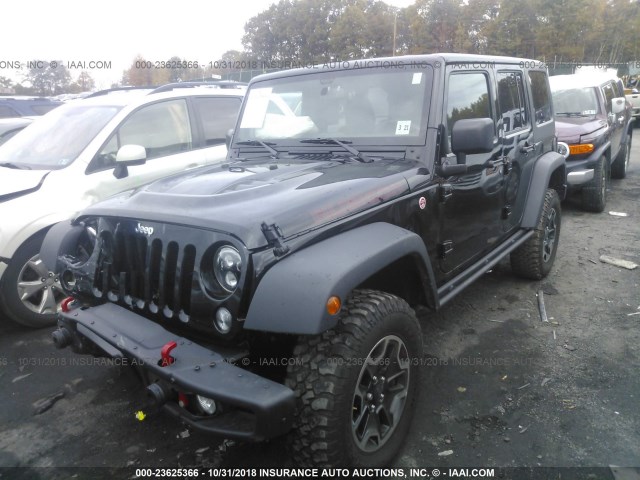 1C4HJWFG6GL232831 - 2016 JEEP WRANGLER UNLIMITE RUBICON BLACK photo 2