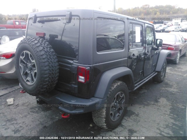 1C4HJWFG6GL232831 - 2016 JEEP WRANGLER UNLIMITE RUBICON BLACK photo 4