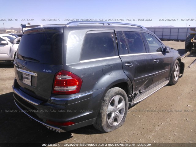 4JGBF7BEXBA717572 - 2011 MERCEDES-BENZ GL 450 4MATIC GRAY photo 4