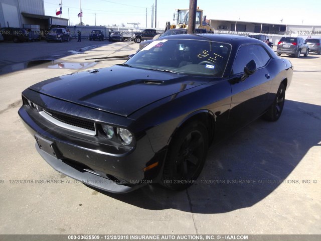 2C3CDYAG6EH293969 - 2014 DODGE CHALLENGER SXT BLACK photo 2