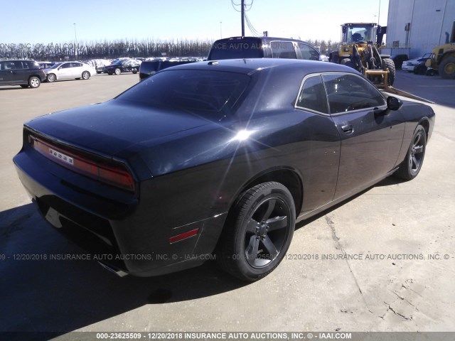 2C3CDYAG6EH293969 - 2014 DODGE CHALLENGER SXT BLACK photo 4