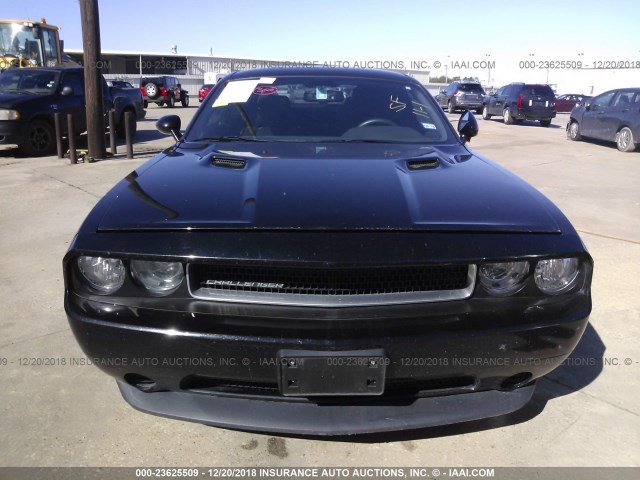 2C3CDYAG6EH293969 - 2014 DODGE CHALLENGER SXT BLACK photo 6