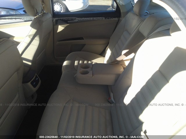 3FA6P0H75FR144536 - 2015 FORD FUSION SE GRAY photo 8