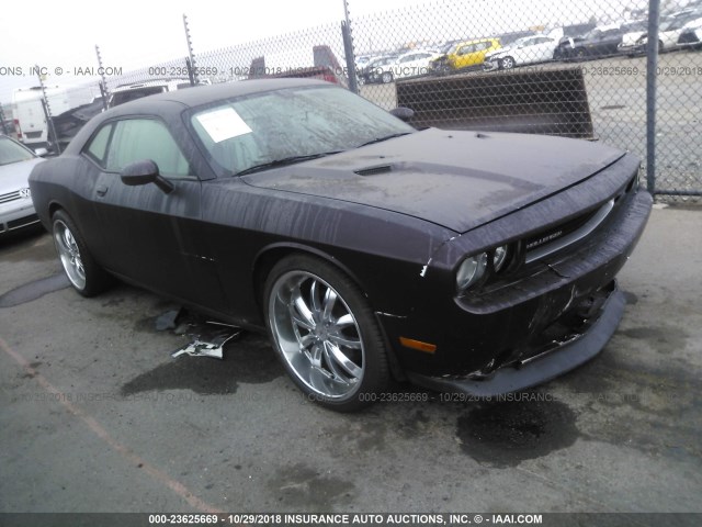 2C3CDYAG9CH254466 - 2012 DODGE CHALLENGER SXT BROWN photo 1