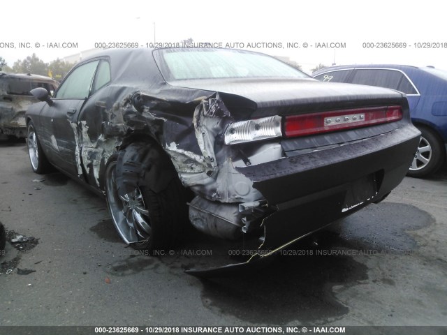 2C3CDYAG9CH254466 - 2012 DODGE CHALLENGER SXT BROWN photo 3