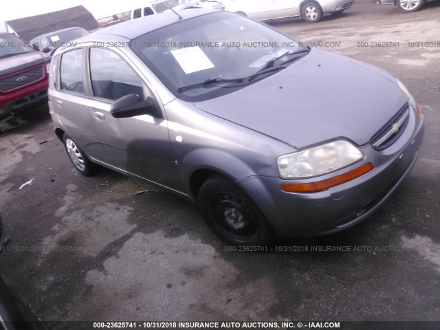 KL1TD666X7B777193 - 2007 CHEVROLET AVEO LS GRAY photo 1