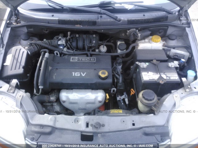 KL1TD666X7B777193 - 2007 CHEVROLET AVEO LS GRAY photo 10