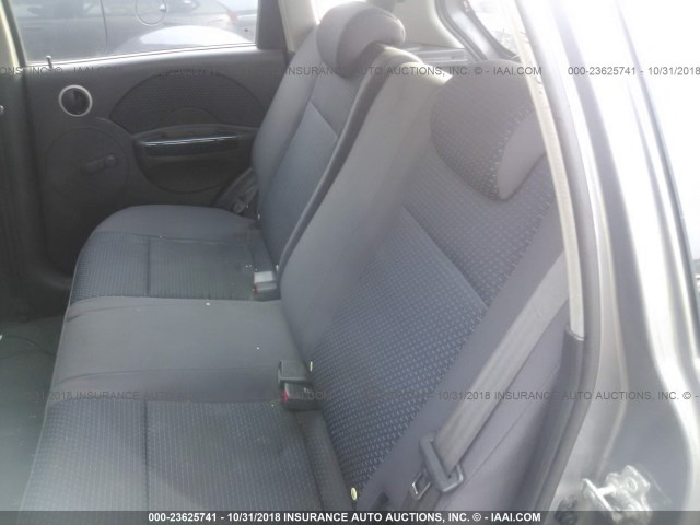 KL1TD666X7B777193 - 2007 CHEVROLET AVEO LS GRAY photo 8