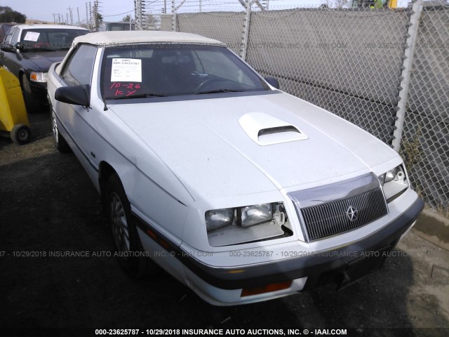 1C3XJ4539MG158473 - 1991 CHRYSLER LEBARON 白色 照片 1