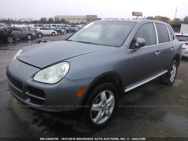 WP1AB29P44LA75460 - 2004 PORSCHE CAYENNE S SILVER photo 2