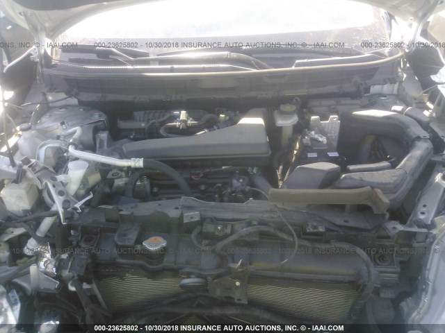 JN8AT2MT6GW028800 - 2016 NISSAN ROGUE S/SL/SV SILVER photo 10