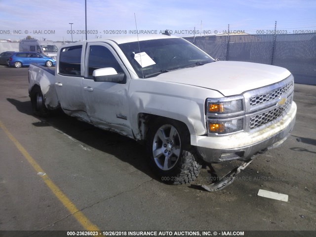 3GCUKREC3FG131379 - 2015 CHEVROLET SILVERADO K1500 LT WHITE photo 1