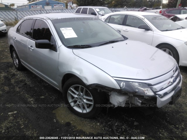 3FAHP0GAXBR243286 - 2011 FORD FUSION S SILVER photo 1