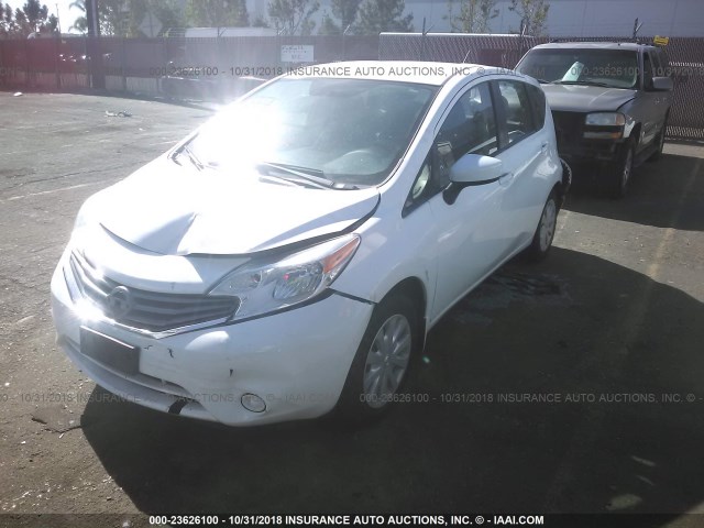 3N1CE2CP0FL409987 - 2015 NISSAN VERSA NOTE S/S PLUS/SV/SL/SR WHITE photo 2