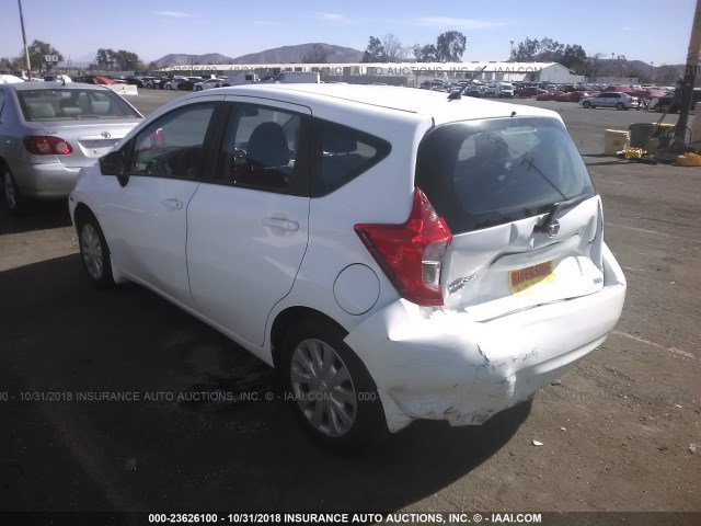 3N1CE2CP0FL409987 - 2015 NISSAN VERSA NOTE S/S PLUS/SV/SL/SR WHITE photo 3