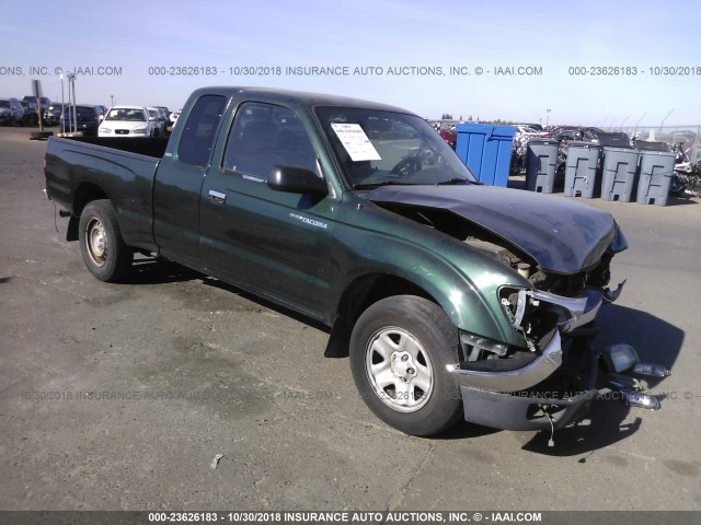 5TEVL52N72Z108380 - 2002 TOYOTA TACOMA XTRACAB GREEN photo 1