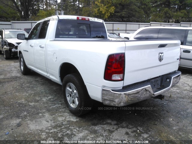 1C6RD6GP4CS225586 - 2012 DODGE RAM 1500 SLT WHITE photo 3