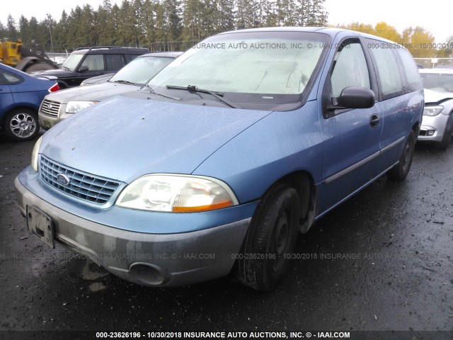 2FTZA54492BB12487 - 2002 FORD WINDSTAR BLUE photo 2