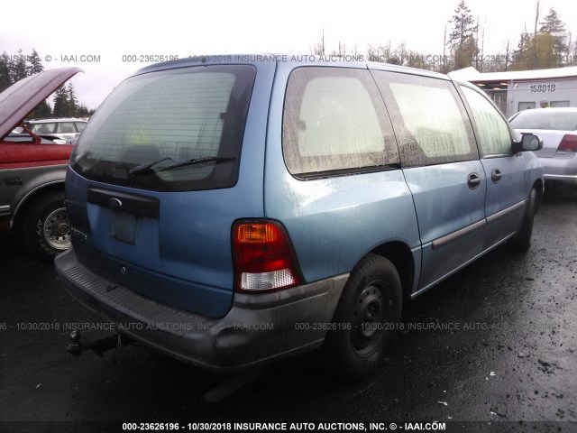 2FTZA54492BB12487 - 2002 FORD WINDSTAR BLUE photo 4